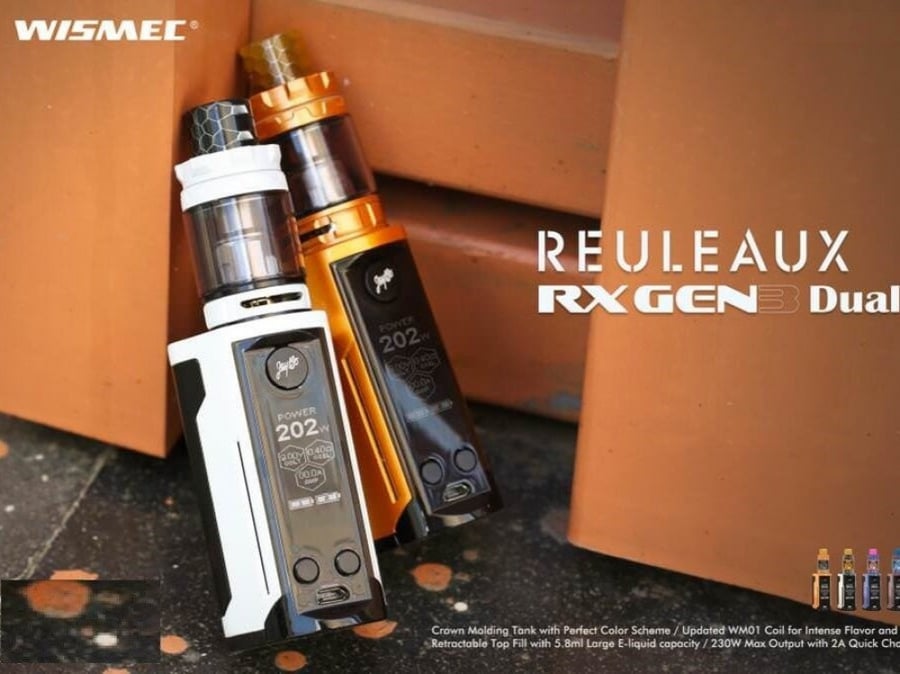 شيشة الكترونية ويسميك ريوليكس - WISMEC REULEAUX RX GENE Dual