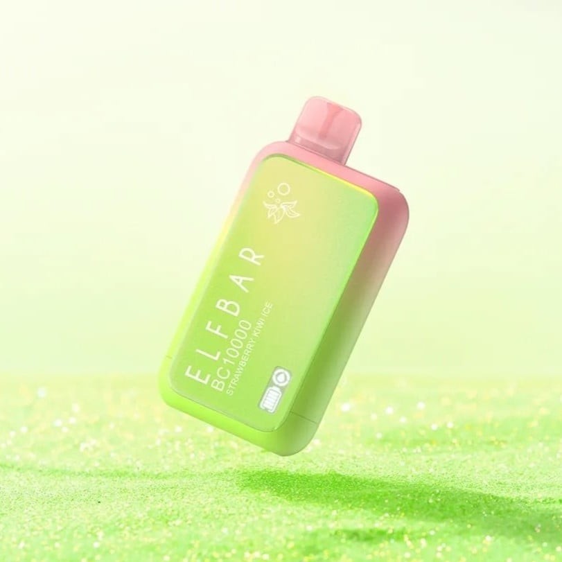 سحبة ايلف بار 10000 موشة فراولة كيوي ايس ELF BAR BC10000 STRAWBERRY KIWI ICE 10K PUFFS