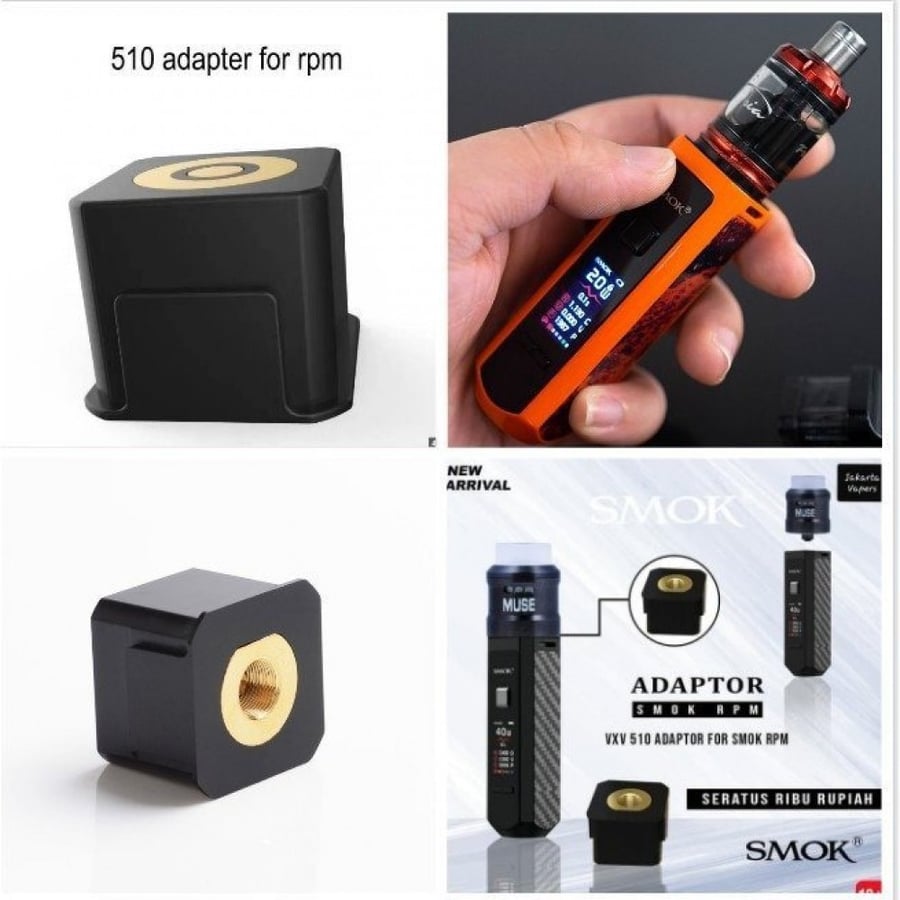 Vapeman - 510 Adapter for SMOK RMP40 Kit and Voopoo Vinci- Vinci X