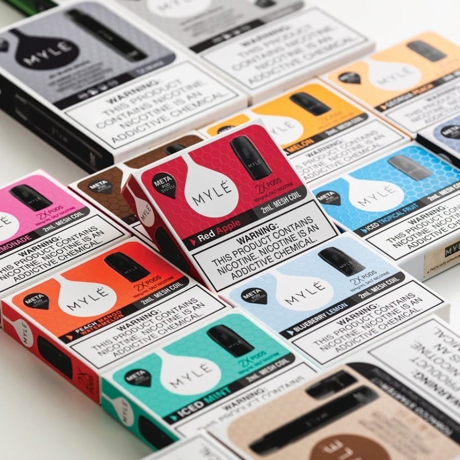بودات مايلي ميتا بود الاصدار الخامس تفاح احمر Myle Meta Pods V5 Red Apple
