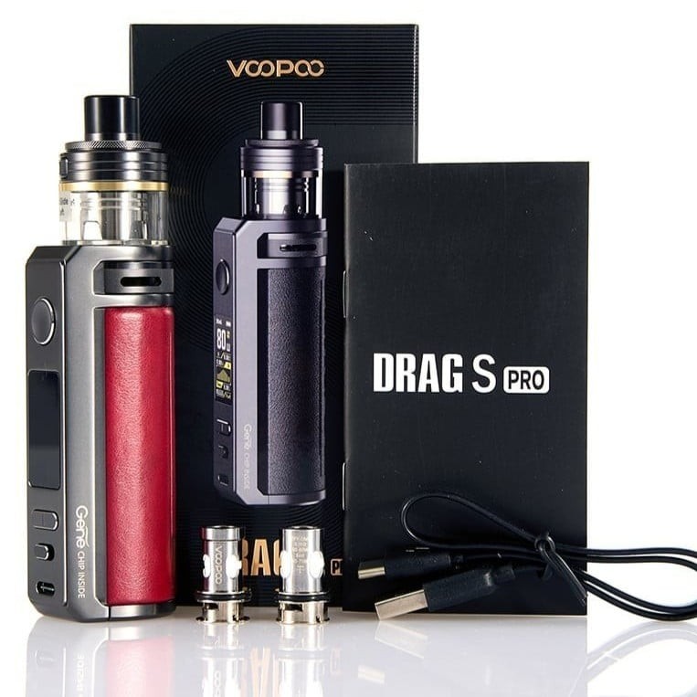 شيشة و سحبة دراق اس برو من فوبو - VOOPOO DRAG S PRO 80W STARTER KIT