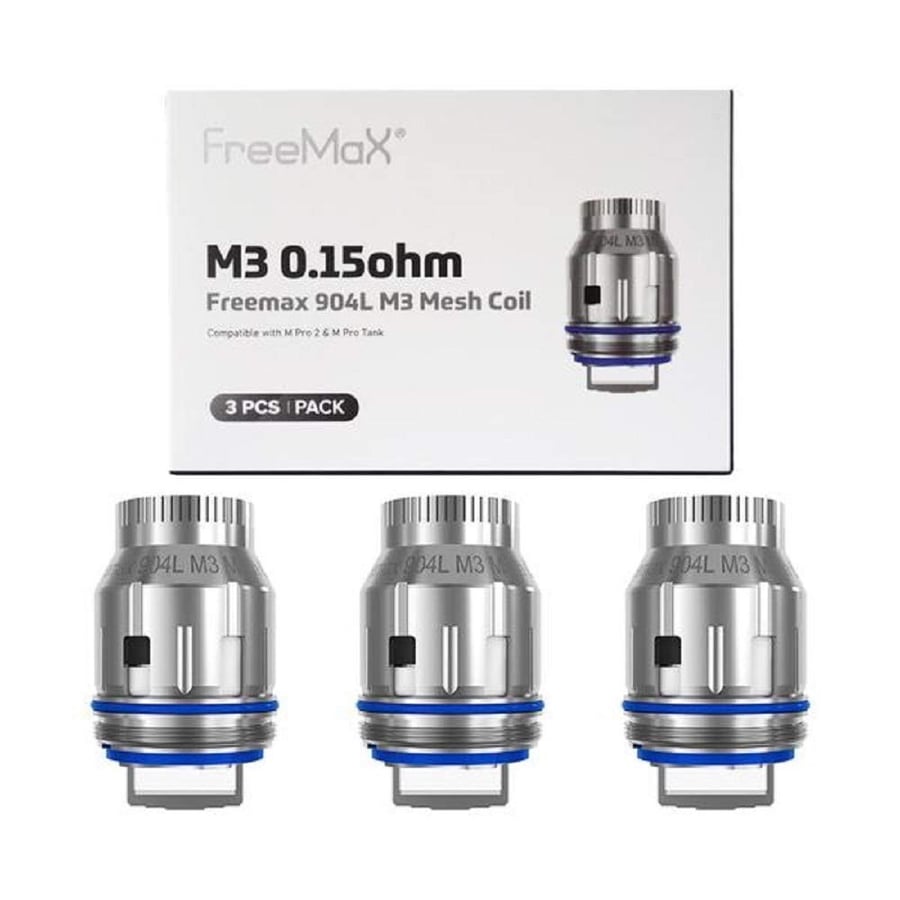 كويلات فري ماكس ام 3 ميش كويل - FreeMax M3 0.15 ohm 904L Replacement Coils