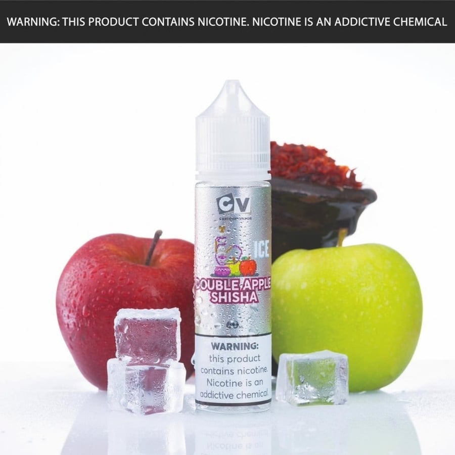 نكهة سي في شيشة تفاحتين آيس 60 ملي - CV Double Apple Shisha ICE - 60ML