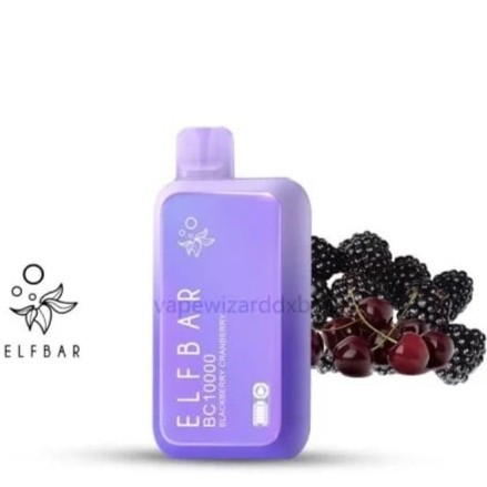 سحبة ايلف بار 10000 موشة توت بري ELF BAR BC10000 BLACKBERRY CRANBERRY 10K PUFFS