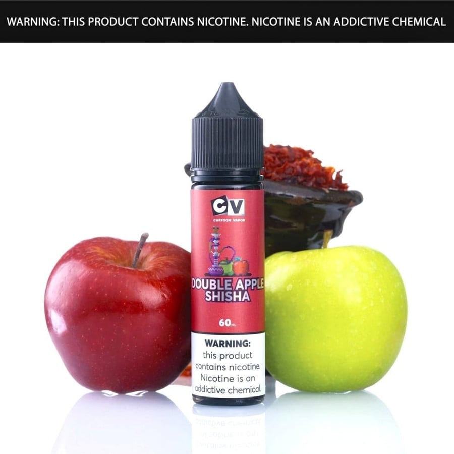 نكهة سي في شيشة تفاحتين 60 ملي - CV Double Apple Shisha - 60ML