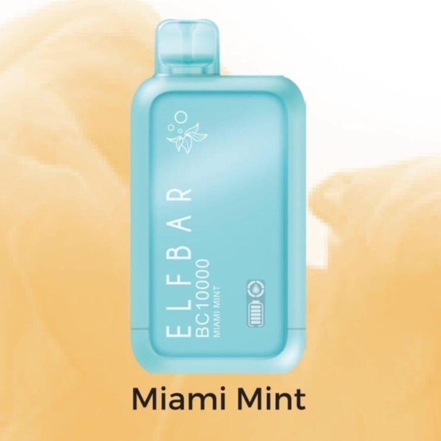 سحبة ايلف بار 10000 موشة نعناع ELF BAR BC10000 MIAMI MINT 10K PUFFS