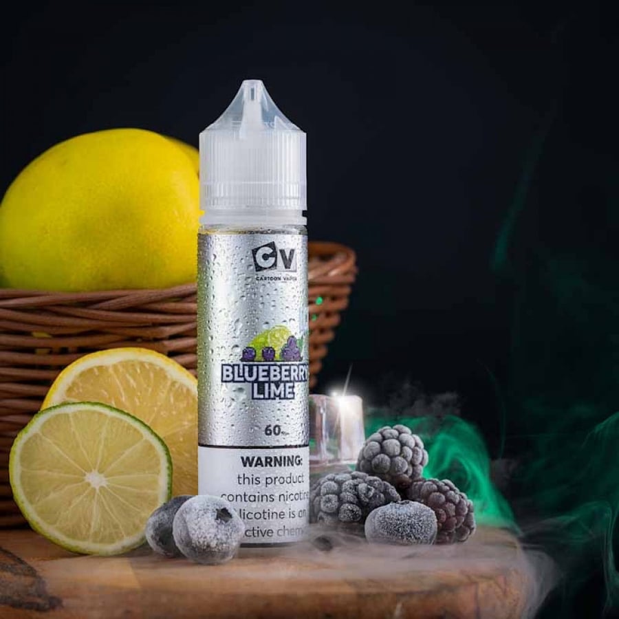 نكهة سي في توت ليمون ايس 60 ملي - CV BLUEBERRY LIME ICE - 60ML