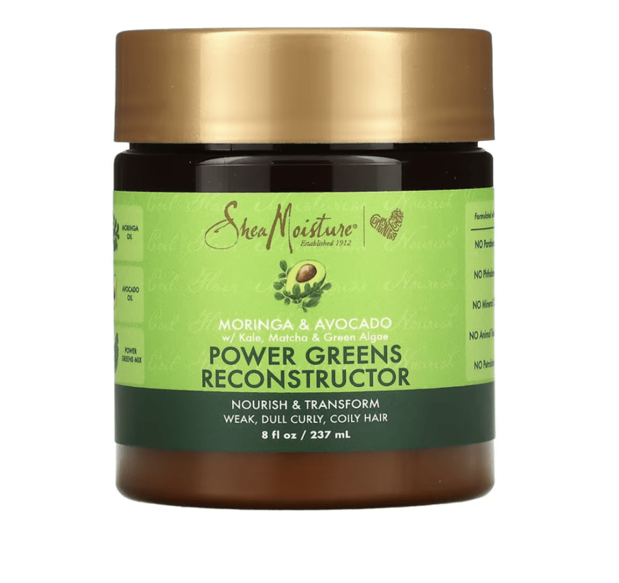 Shia Moistur, hair growth mask with Power Greens with Moringa and Avocado 8 fluid ounces (237 ml)