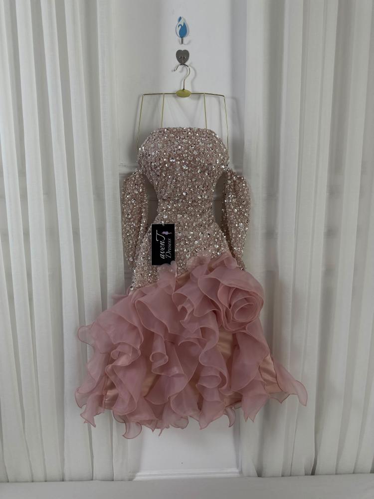 فستان سهره قصير AF9263A