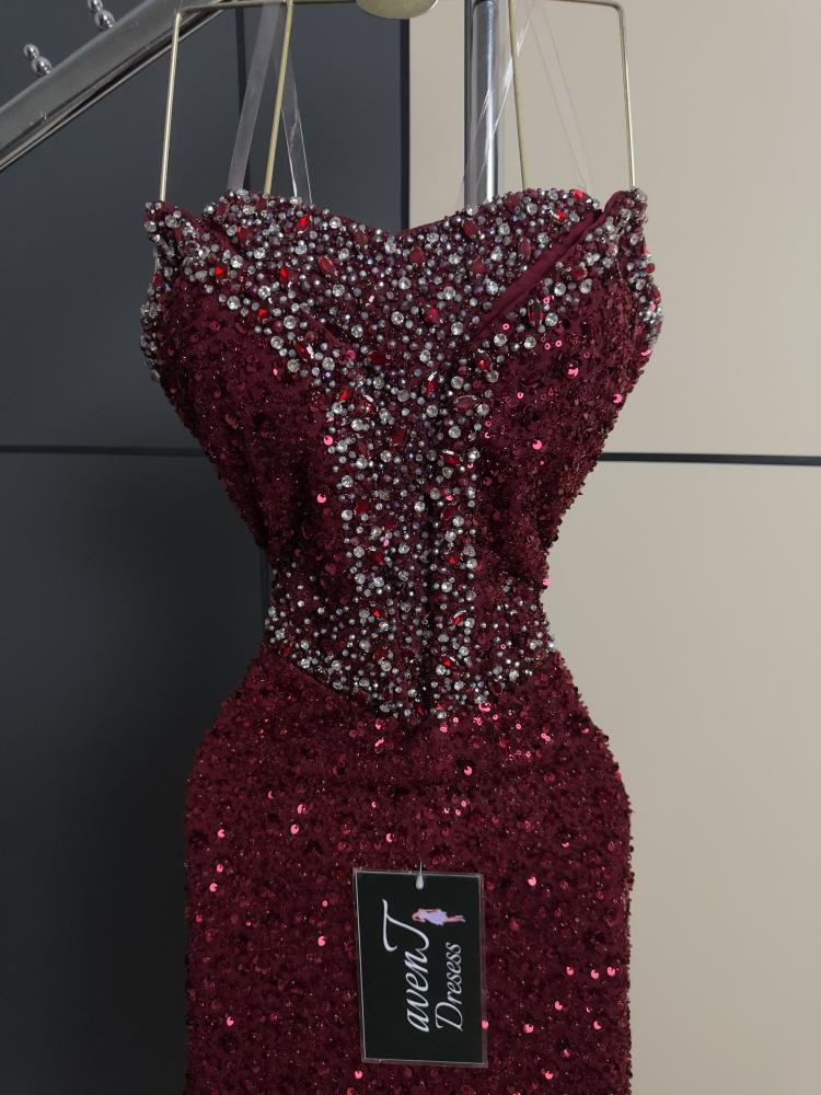 فستان سهره برغندي AF3e12A