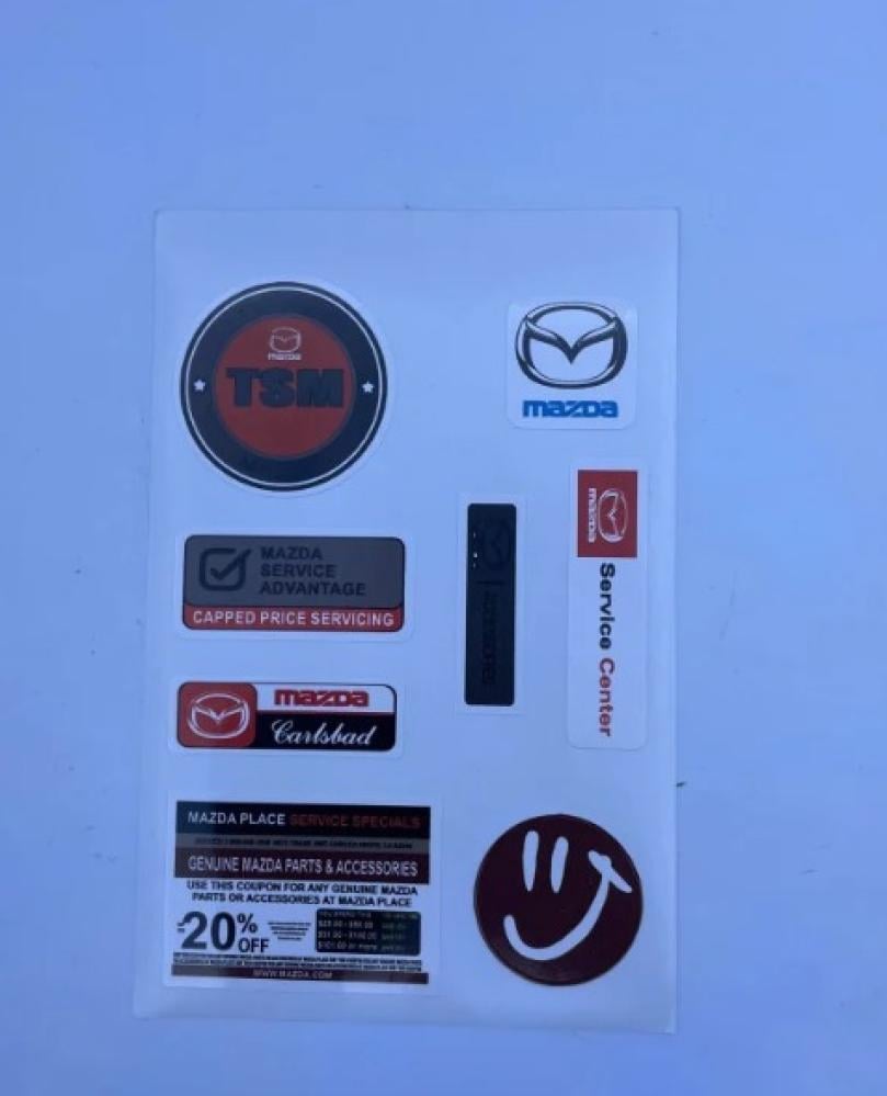 Mazda flying sticker pack