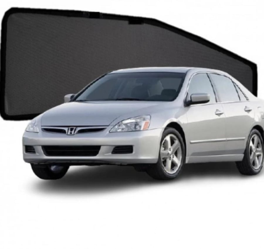 Car curtain, perforated fabric with background, Honda Accord 2003 - 2006