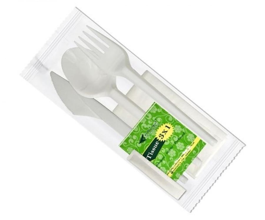 طقم أدوات طعام متكامل 6 في 1 (أبيض) – شد 120 حبة