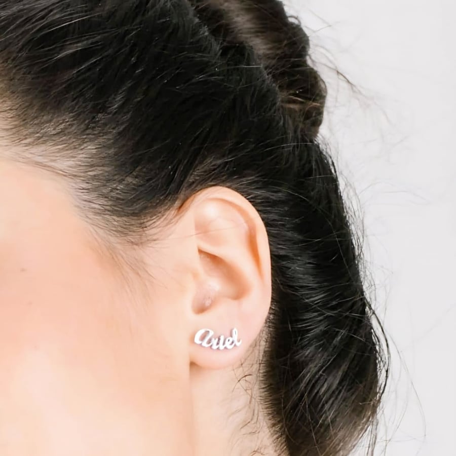 Silver earrings