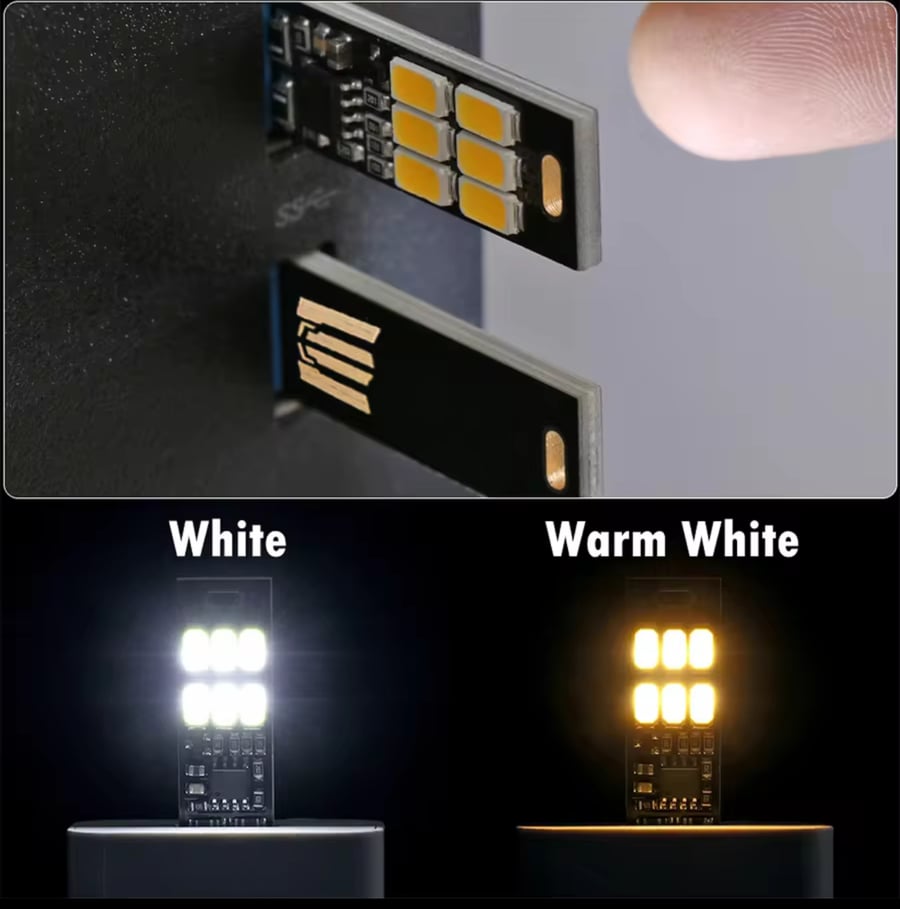 لمبة السهاري الجديده USB اللون كريمي