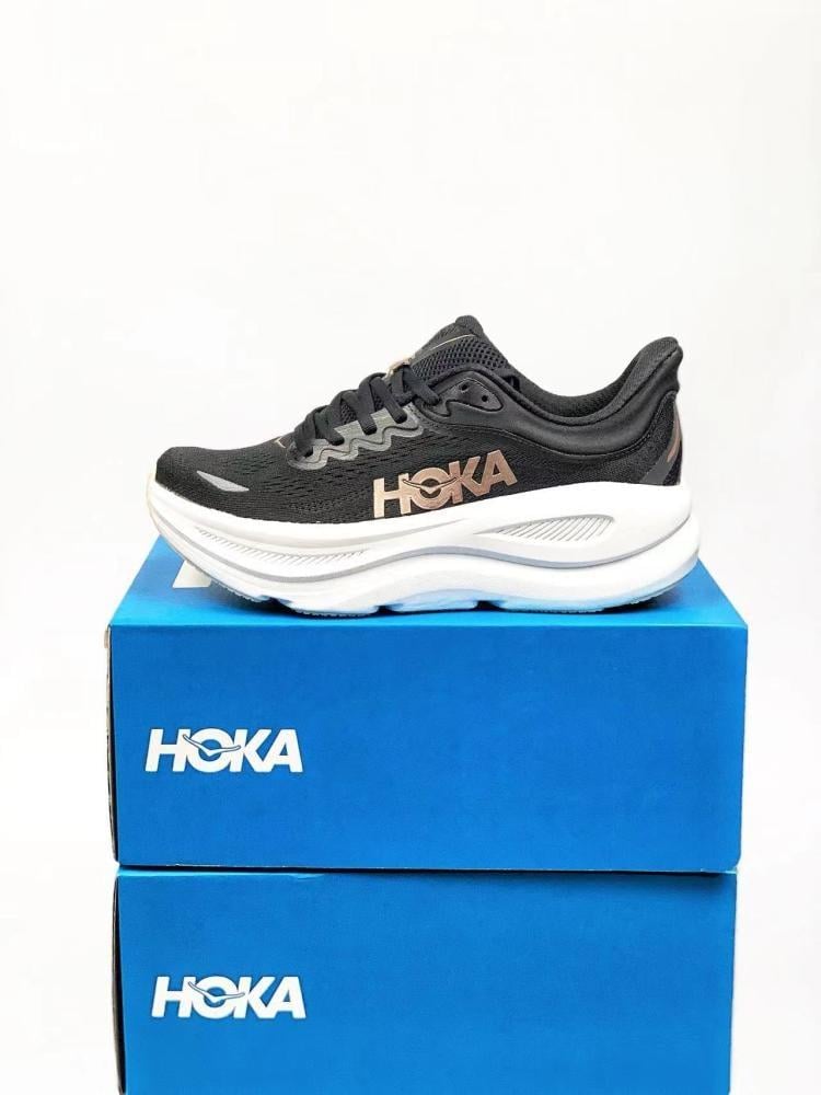 HOKA Bondi 9 - Black/Rose Gold
