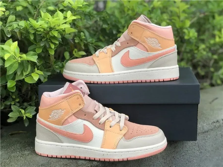 Jordan 1 Mid Apricot Orange