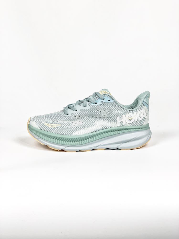 HOKA Clifton 10 - Light Grey/Sage