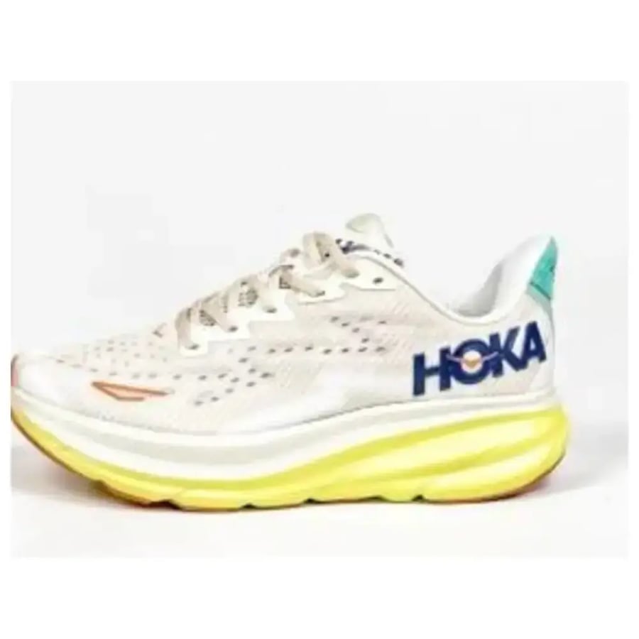 HOKA Clifton 10 - White/Neon Yellow