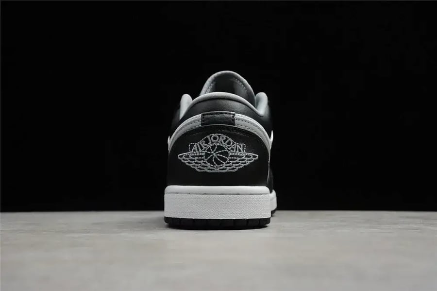 Air Jordan 1 low black GREY/WHITE