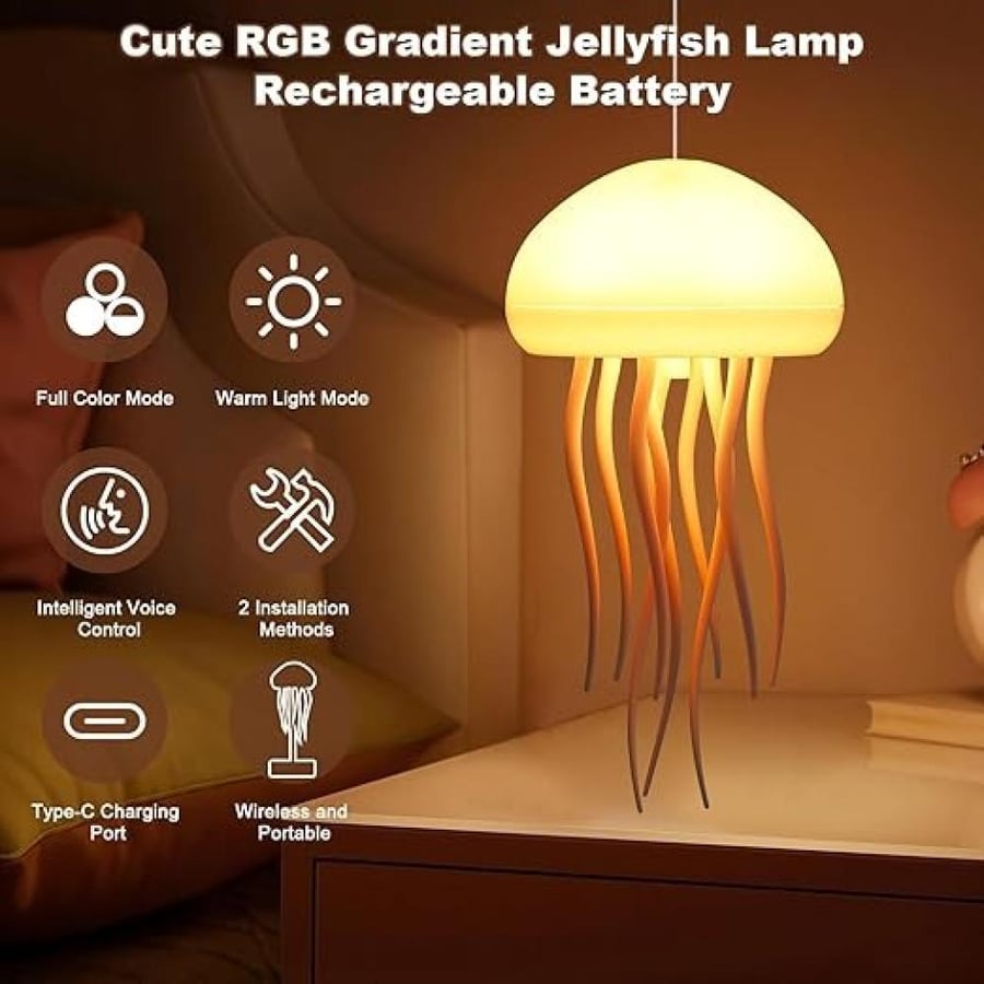 مصباح LED بتصميم قنديل البحر