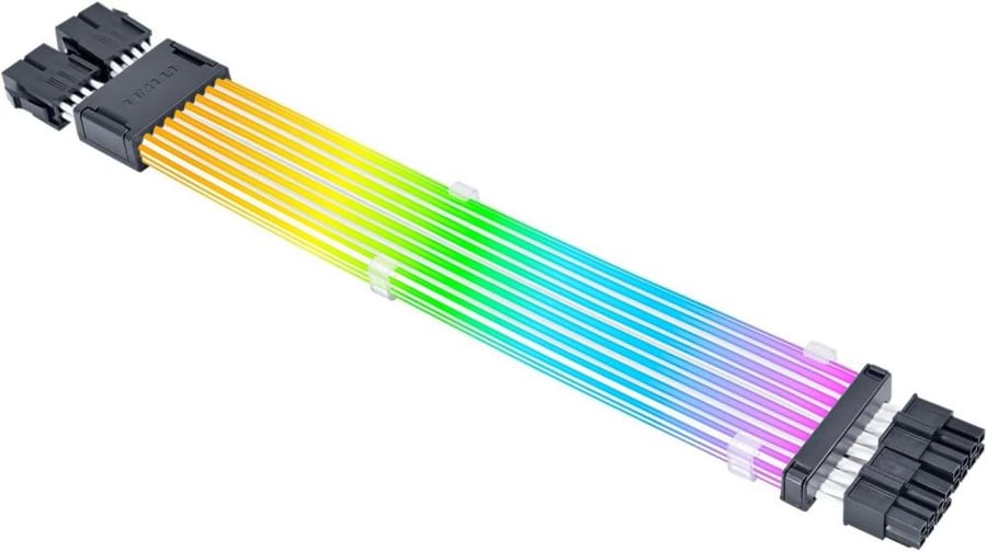 ليان لي كيبل تمديد طاقة لاسلكي بـ8 دبابيس من ستريمر (PW8-1W-CPU) - كيبل تمديد طاقة RGB قابل للعنونة يناسب وحدة المعالجة المركزية EPS