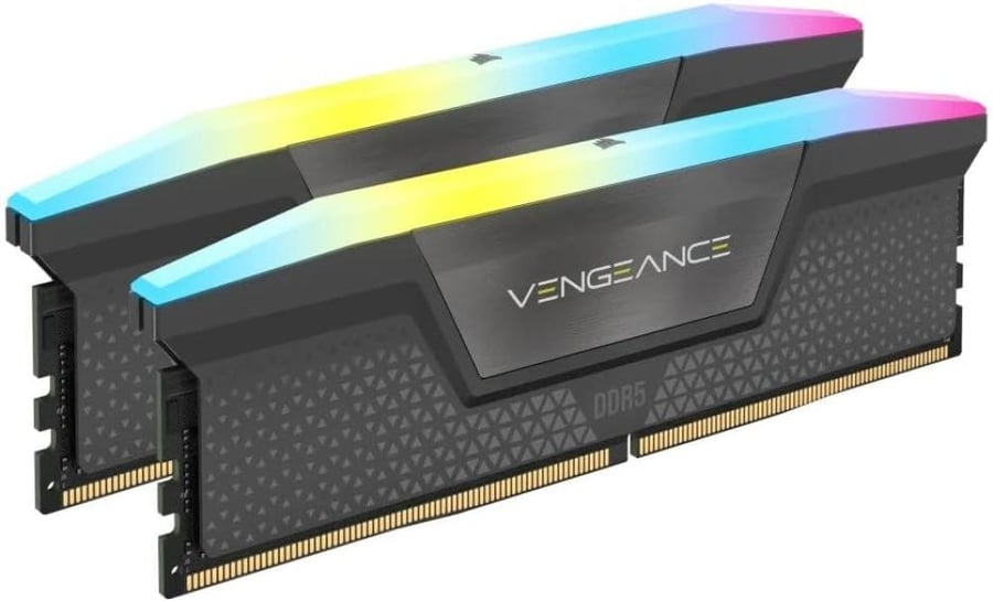 كورسير ذاكرة RAM DDR5 RGB 16GB (2x8GB) 6000MHz CL36-44-44-96 1.35 فولت AMD اكسبو وانتل XMP 3.0 من فينجيانس - رمادي