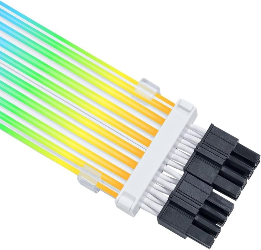 ليان لي كيبل تمديد طاقة لاسلكي بـ8 دبابيس من ستريمر (PW8-1W-CPU) - كيبل تمديد طاقة RGB قابل للعنونة يناسب وحدة المعالجة المركزية EPS