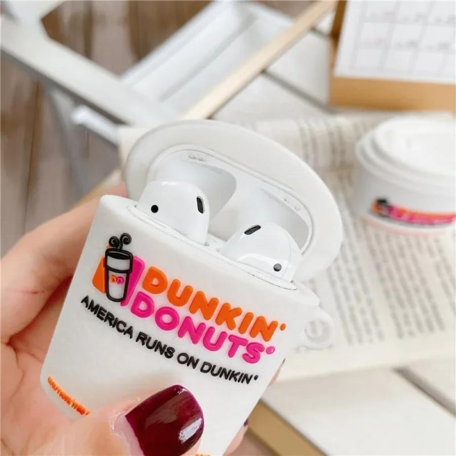 حقيبة سماعات AirPods بتصميم قهوة دانكن