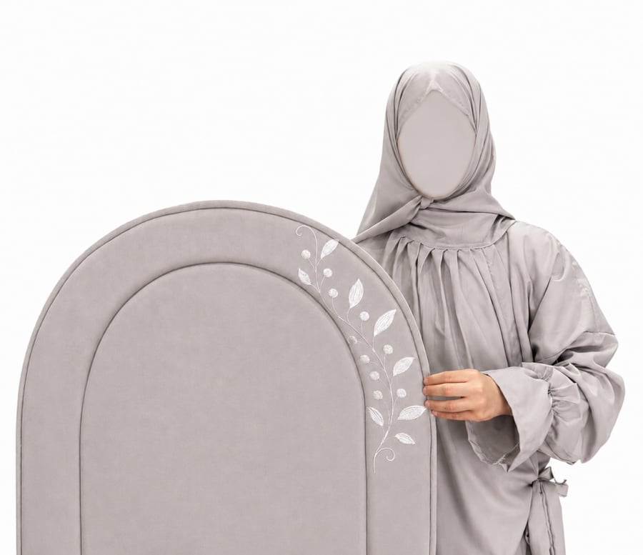 طقم غصن الزيتون ( لون رمادي )