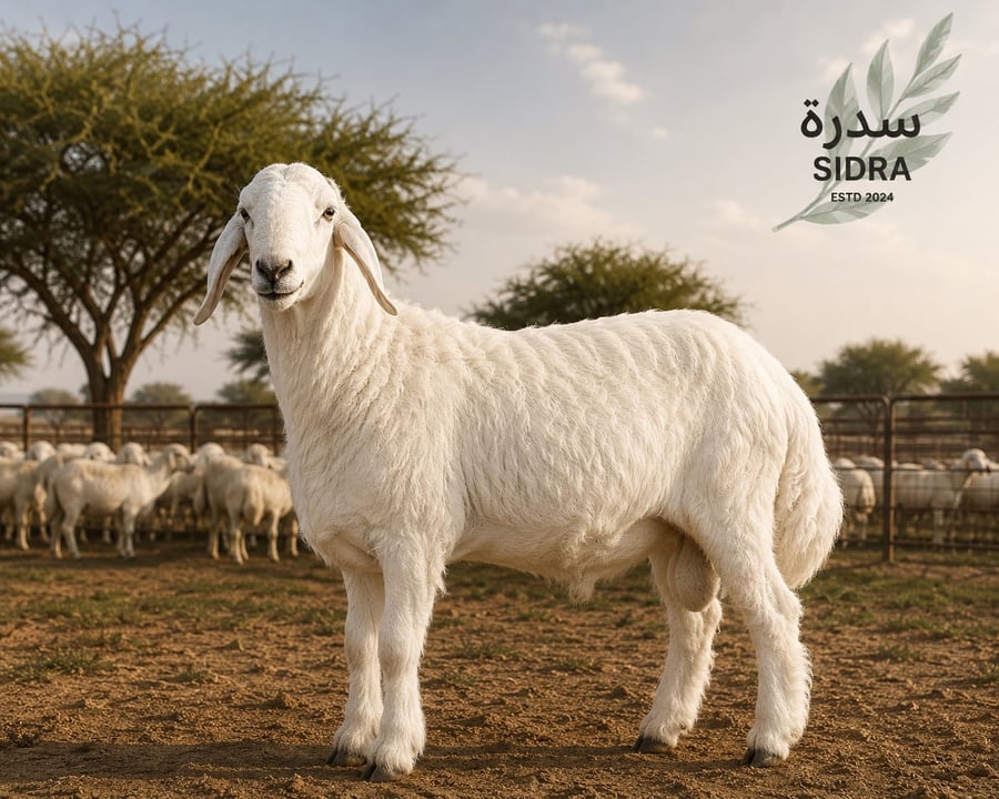 خروف حري هرفي طازج من مزرعة سدرة مع ذبح وتجهيز حسب الطلب داخل الرياض