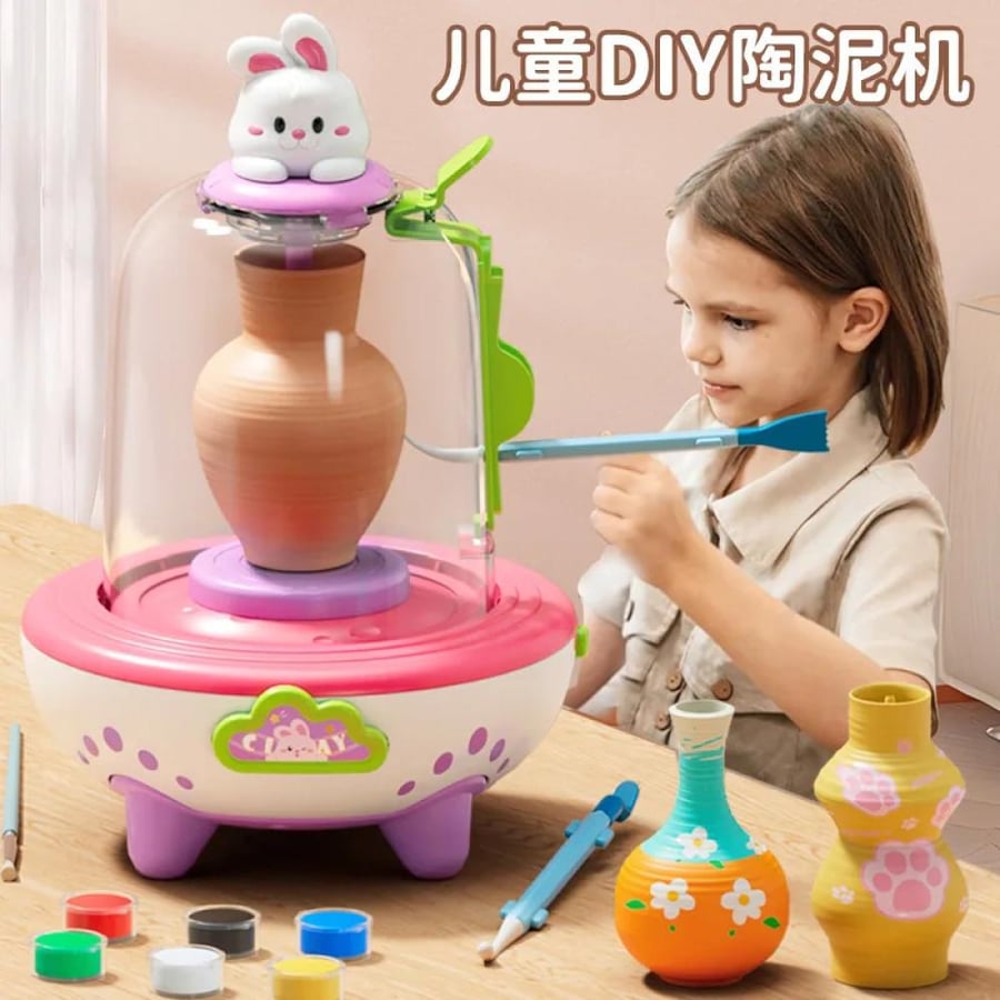مجموعة نحت الفخار المصغر المتكاملة Mini Pottery Studio
