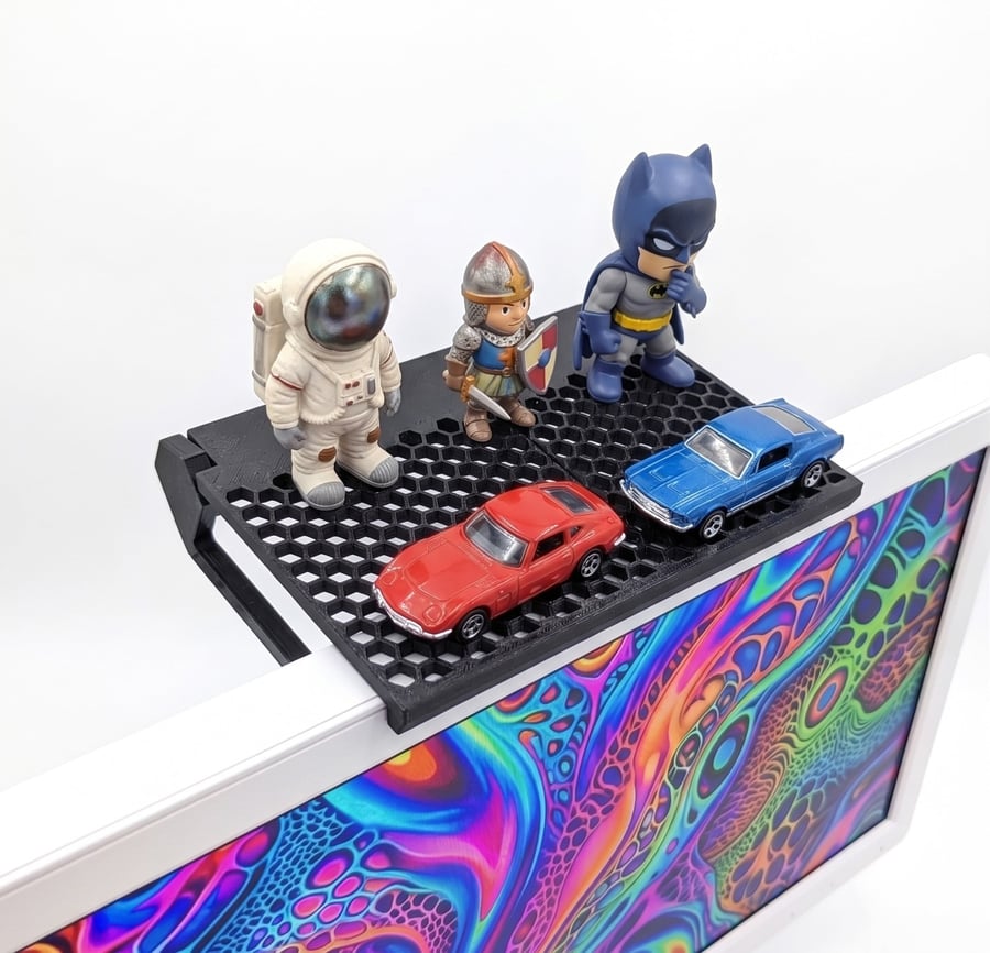 الرف الذكي لشاشات الكمبيوتر والتلفاز (Adjustable Shelf)