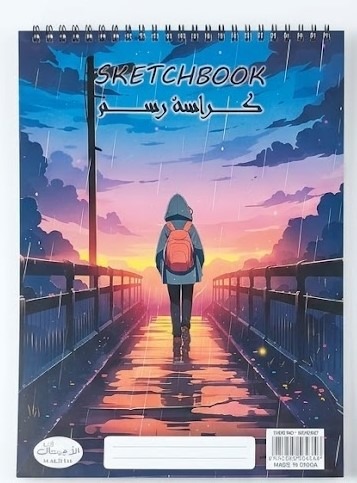 كراسة رسم  مقاس صغير - تصاميم أنيمي وأرت إبداعية – معرفة الأجيال