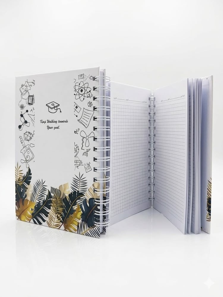 Small reinforced graph notebook 200 pages - A5