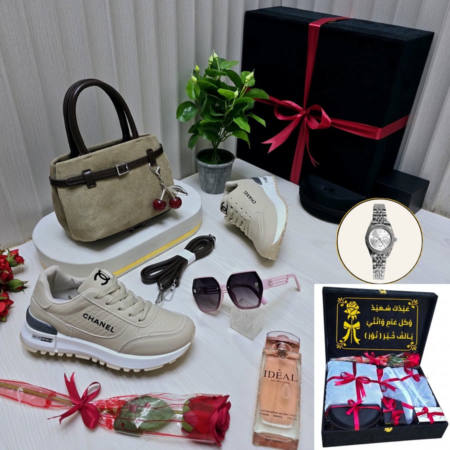 Coach cherry brand gift set made of high-quality leather