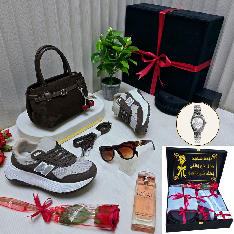 Coach cherry brand gift set made of high-quality leather