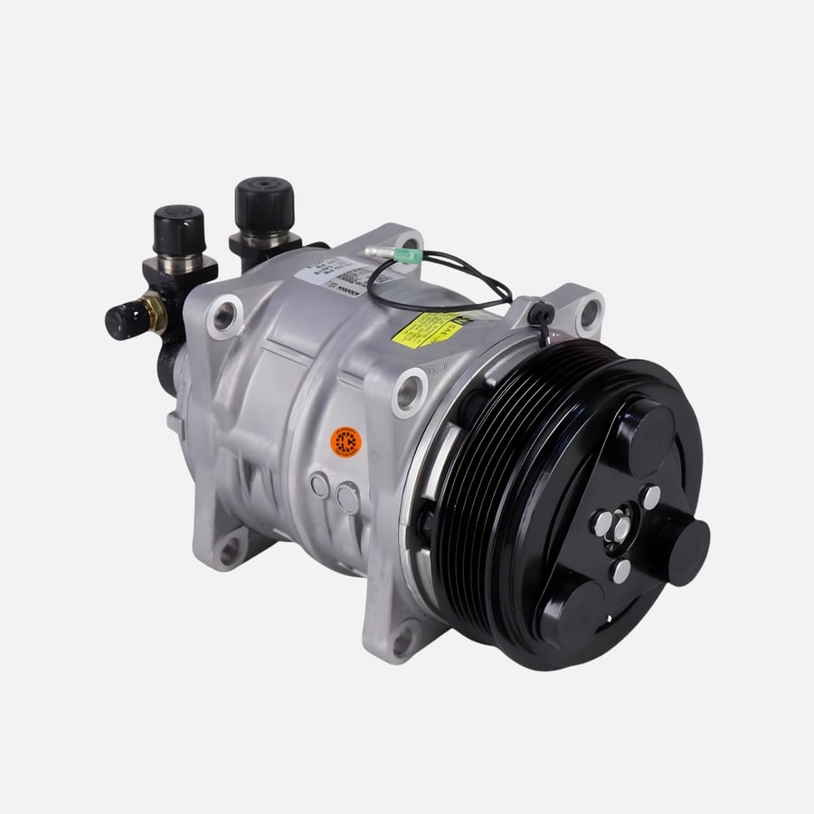 Japanese 7H15 AC Compressor Compatible with 12V / 24V Refrigeration Systems | 2A Pulley