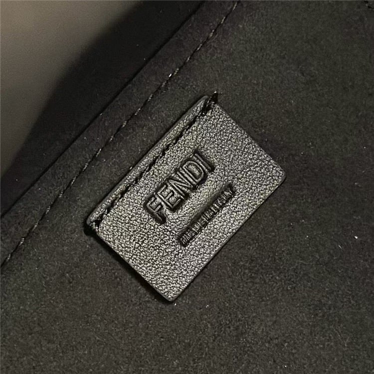 FENDI Origami Mini Brown FF Jacquard Fabric Bag