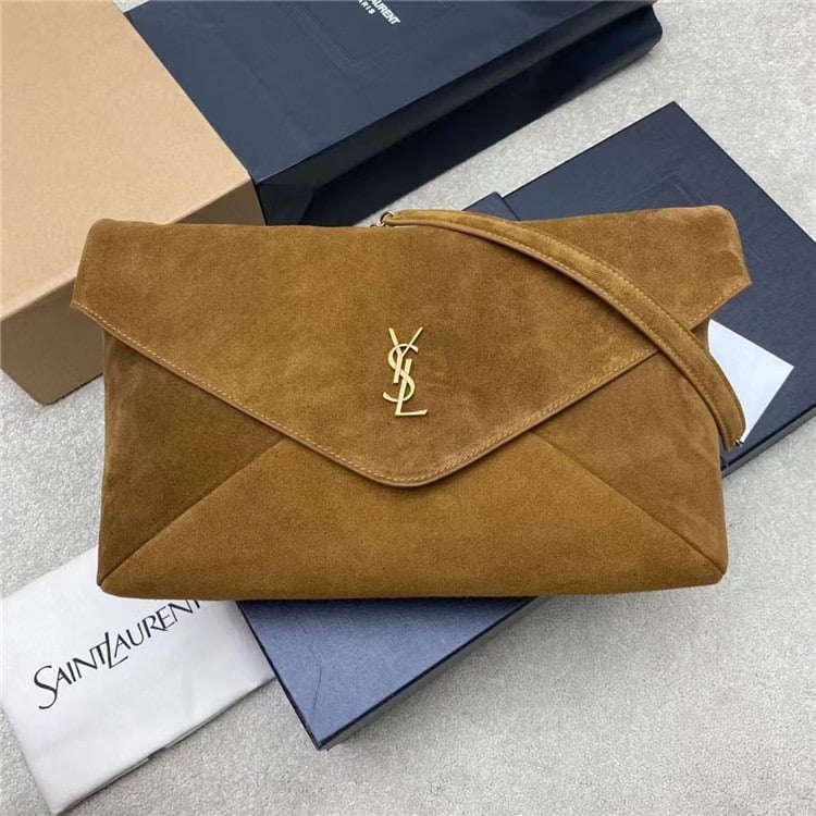 YVES SAINT LAURENT Cassandre XXl Envelope Pouch On Chain In Lambskin