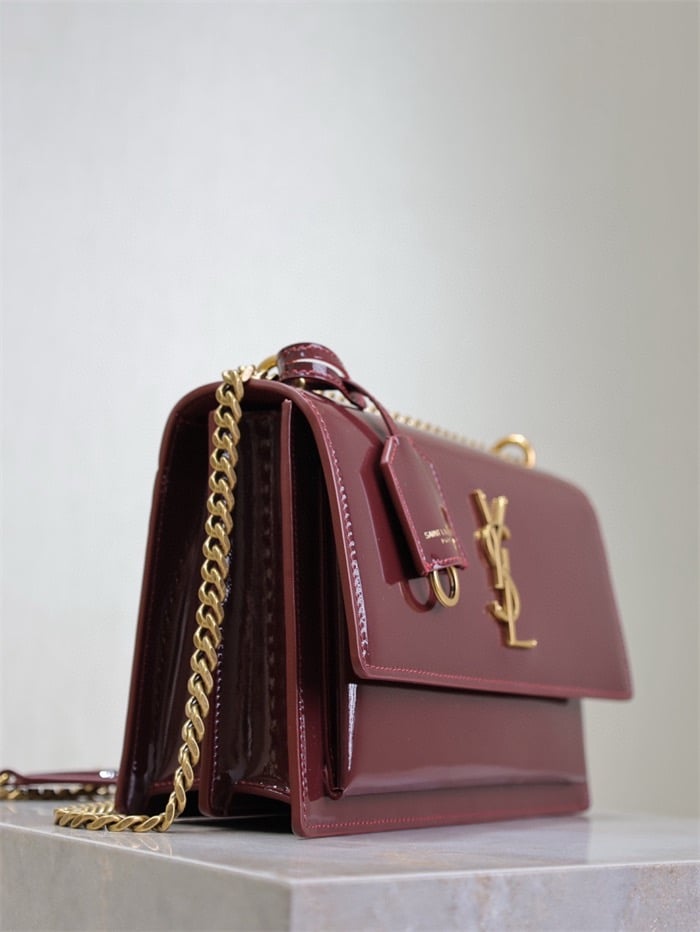 YVES SAINT LAURENT Sunset Medium In Patent Leather