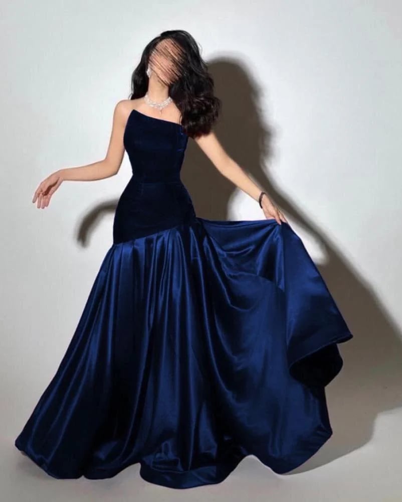 Long feminine elegant evening dress