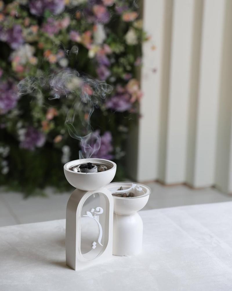Wooden incense diffuser with name