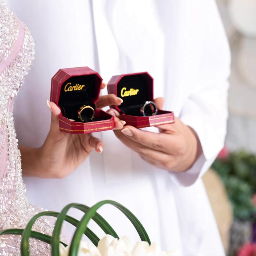 دبل خطوبة فاخرة دبل كارتير للزوجين