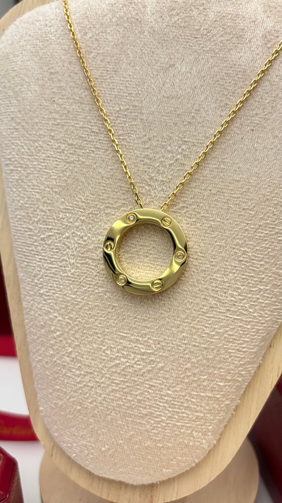 Cartier LOVE pendant with stones