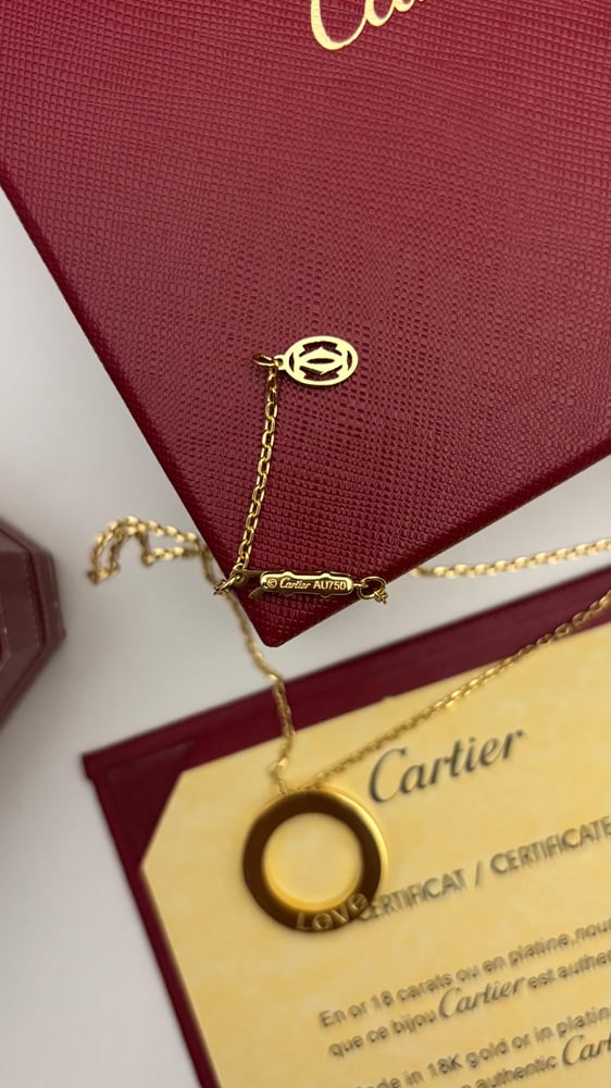 Cartier LOVE pendant with stones