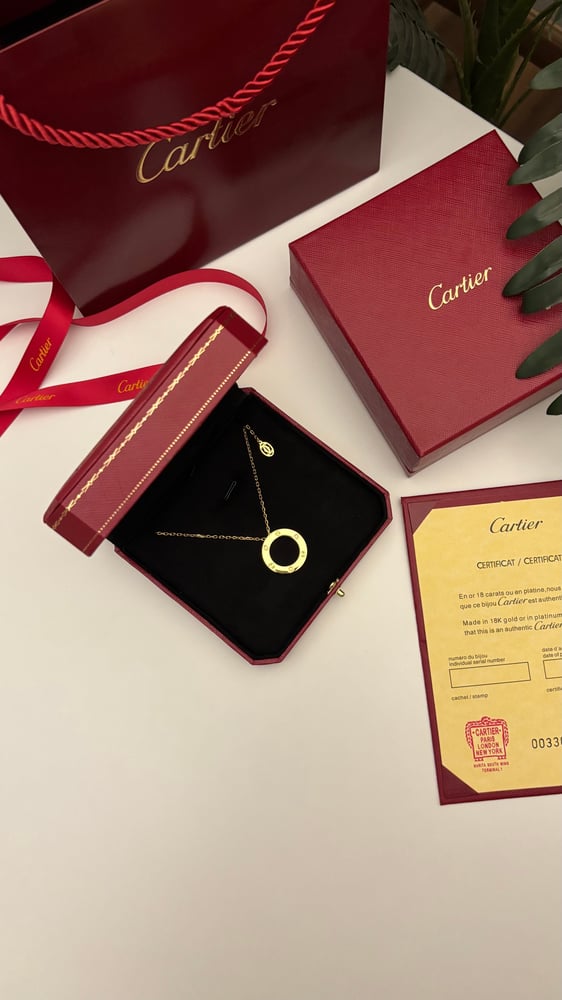 Cartier LOVE pendant with stones