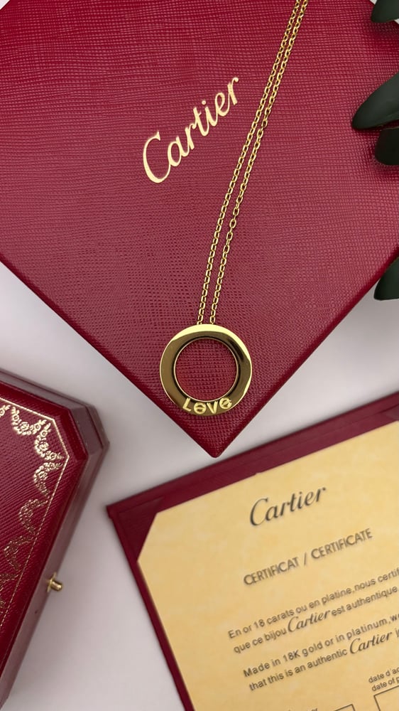 Cartier LOVE pendant with stones