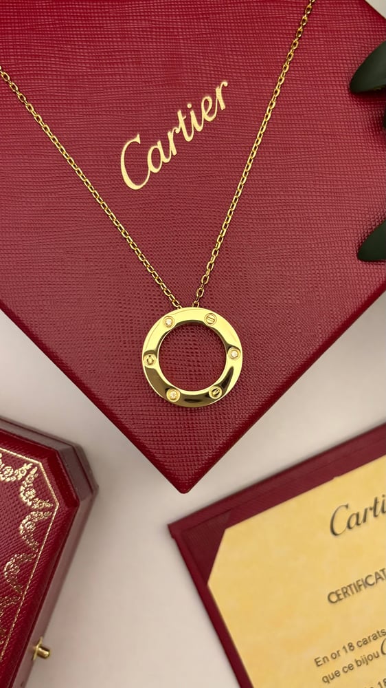 Cartier LOVE pendant with stones