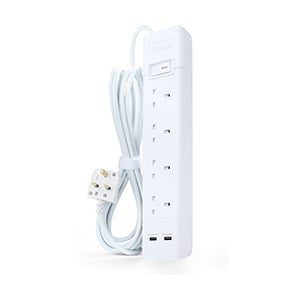توصيلة الفنار 4 مقابس مع مدخل USB